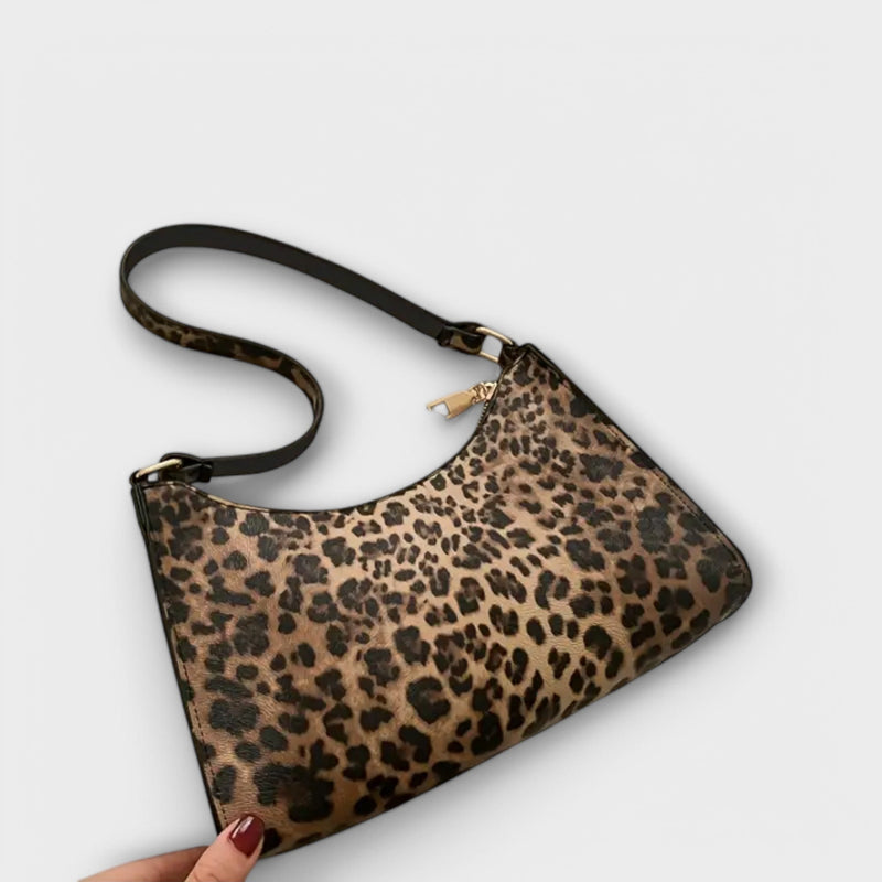 Flair. - French style leopard print shoulder bag.