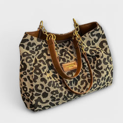 Flair. - Leopard Canvas Tote