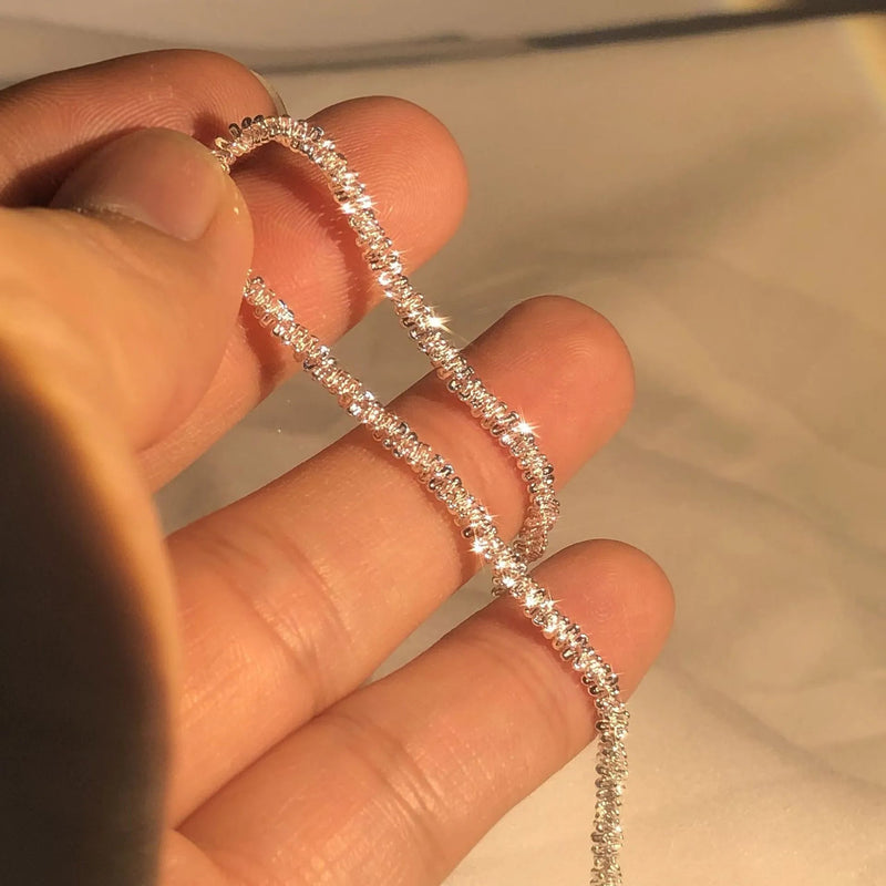 Shiny silver bracelet