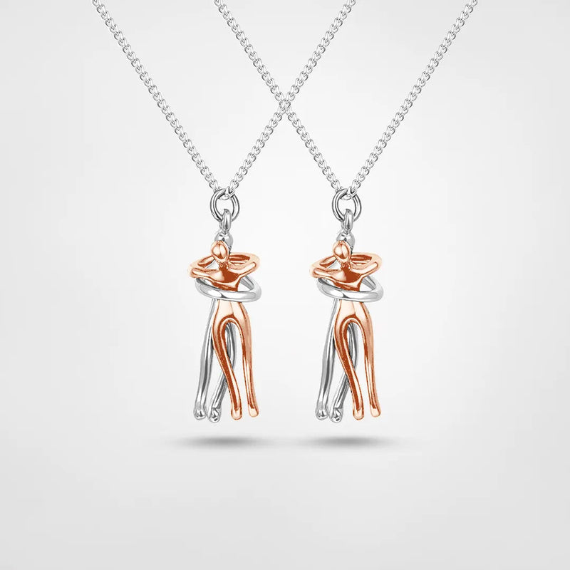 Couple - Hugging necklace