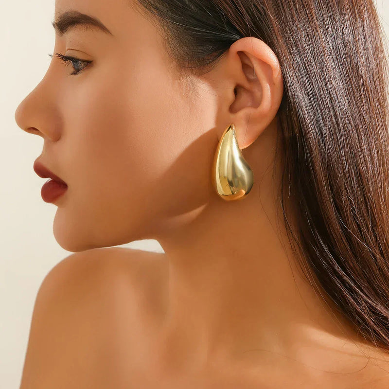 Elle - Large drop earrings