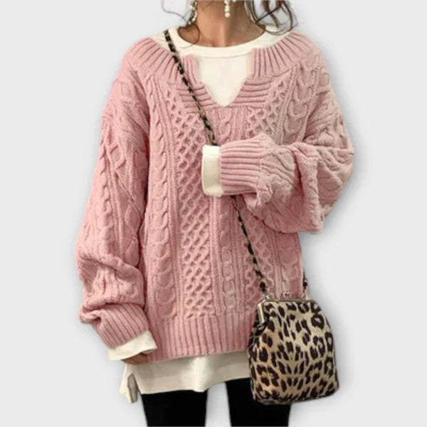 Oversized knit sweater