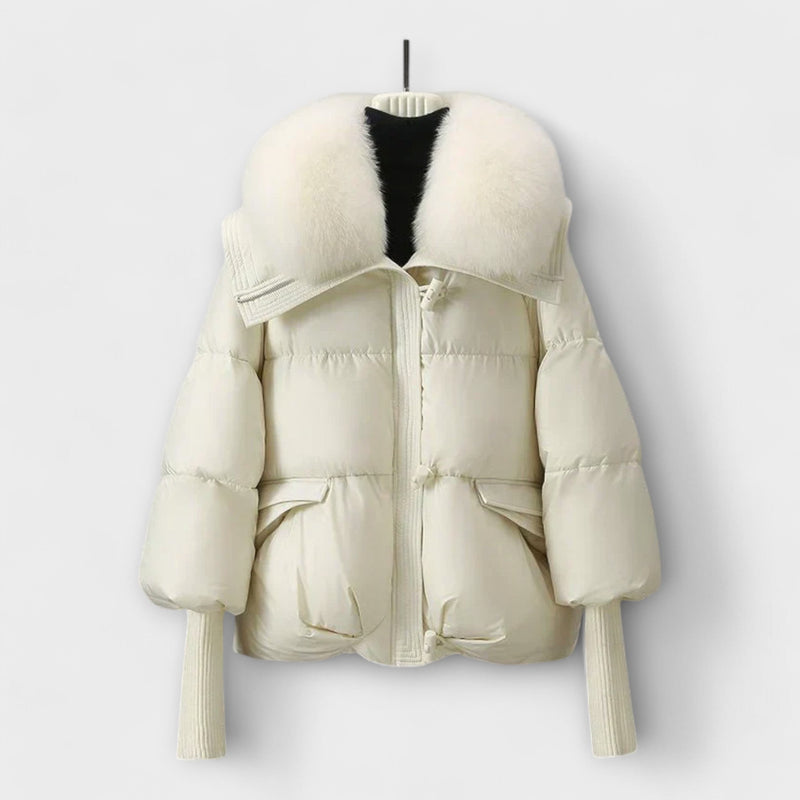 Lucyna - Elegant jacket with fur lining