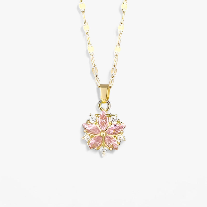 Romantic sakura necklace