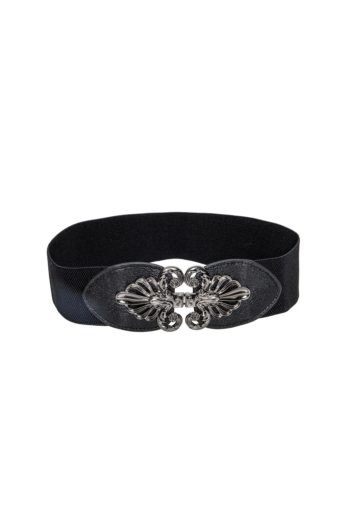 Ceinture large élastique noir - Image 2