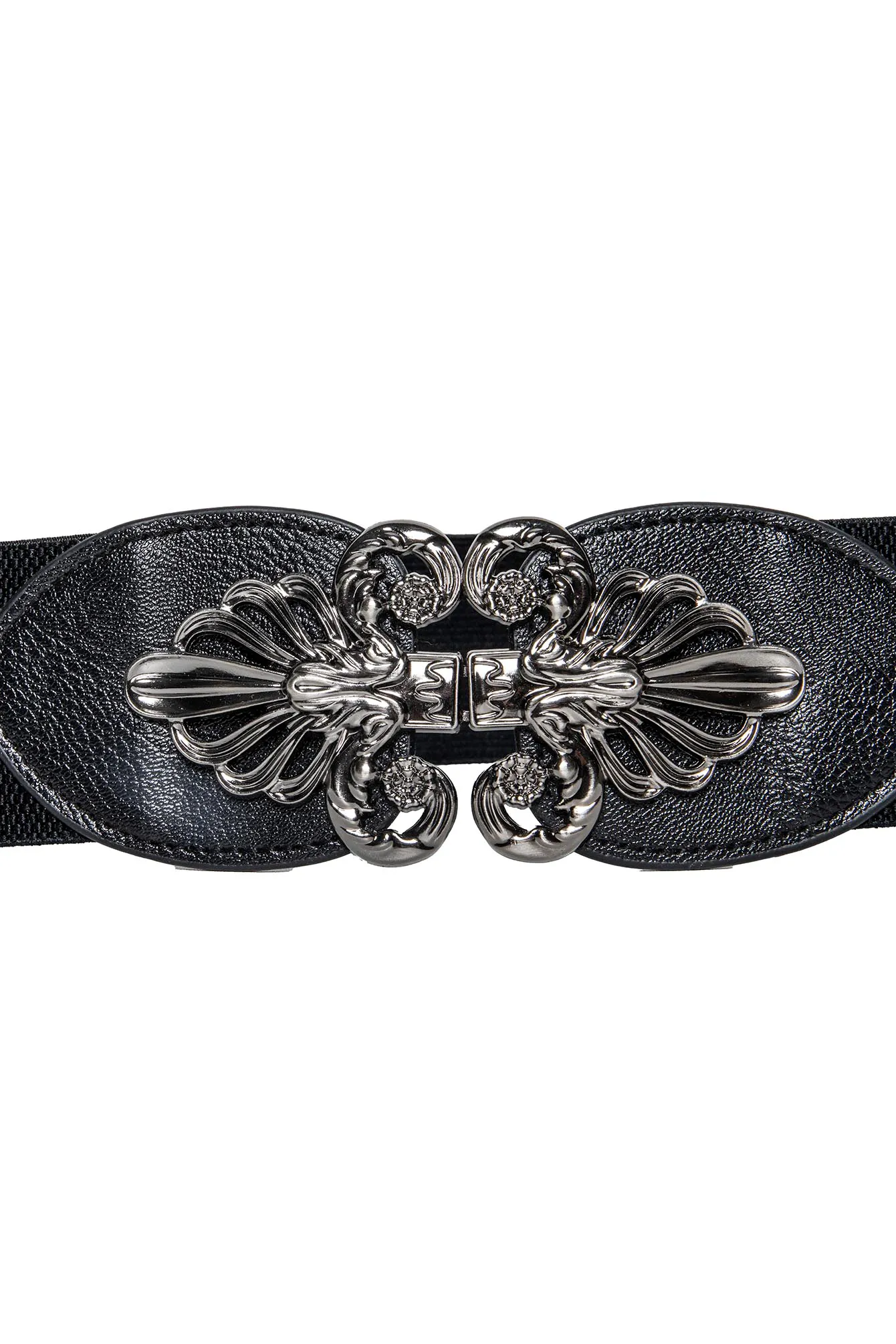 Ceinture large élastique noir - Image 3