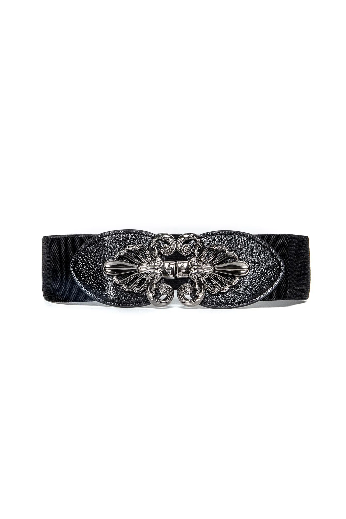 Ceinture large élastique noir - Image 4