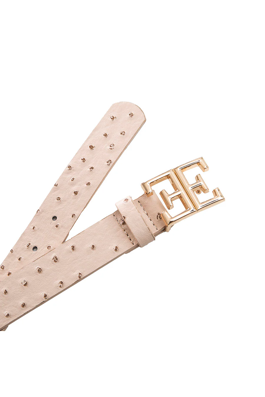 Ceinture logotée beige - Image 3