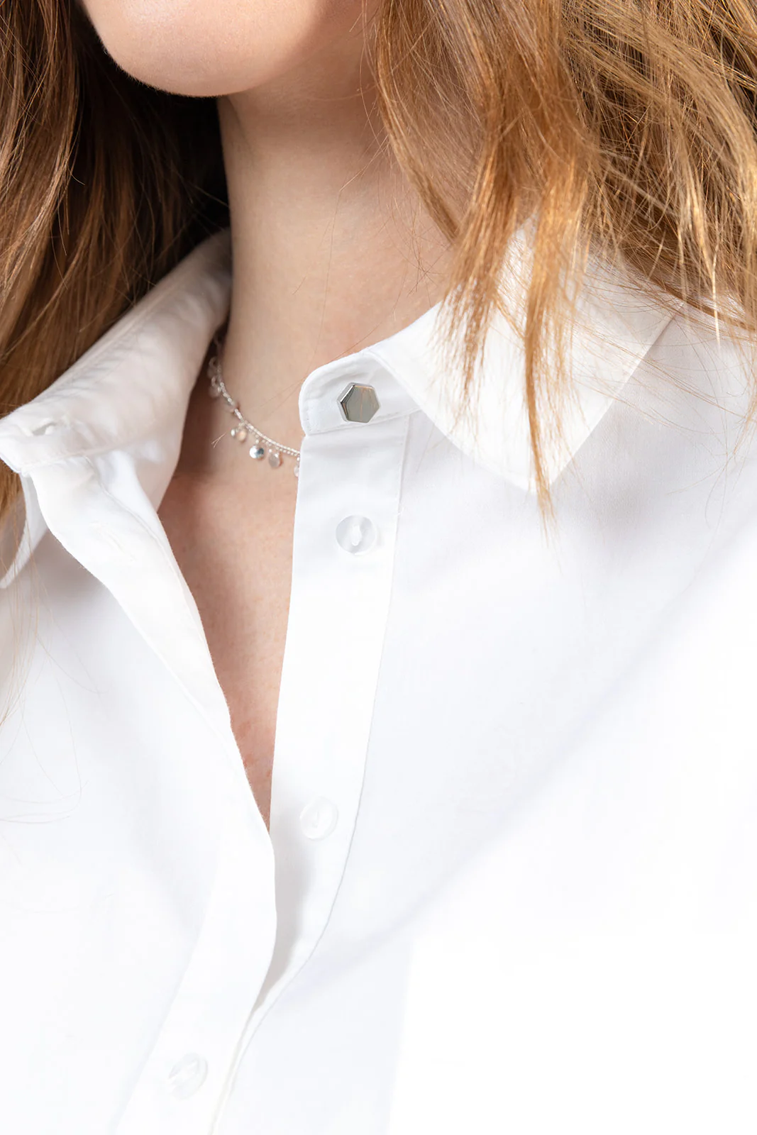 Chemise coupe droite blanche - Image 3