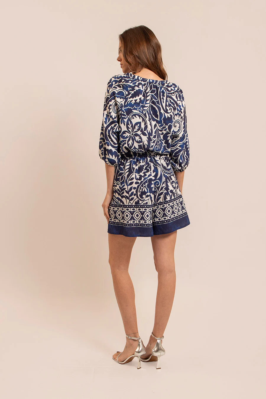 Combishort blanc et bleu - Image 4