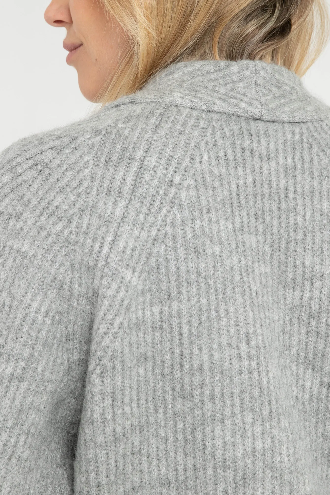 Gilet ample gris perle - Image 4