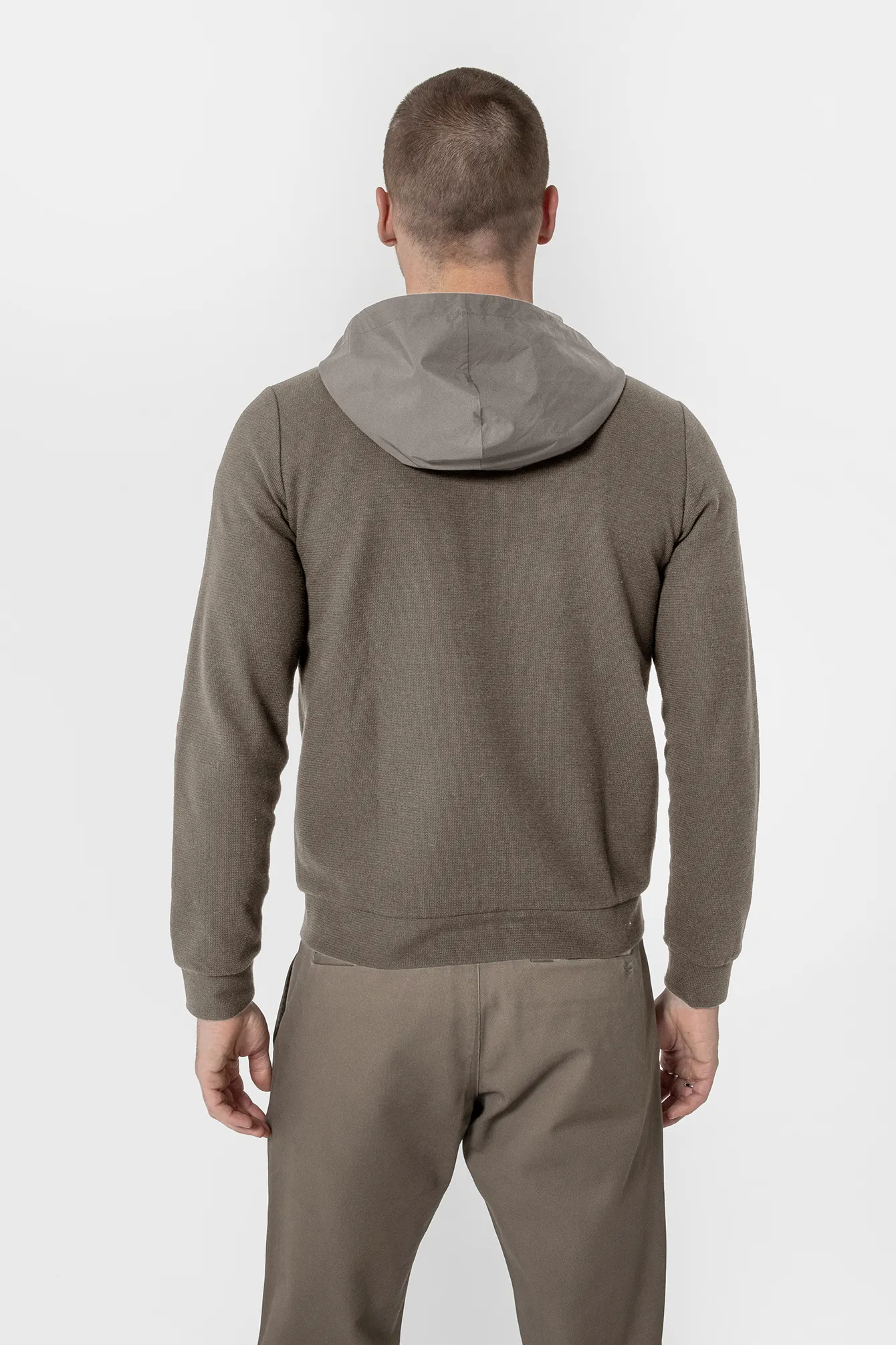 Gilet molleton kaki clair - Image 2