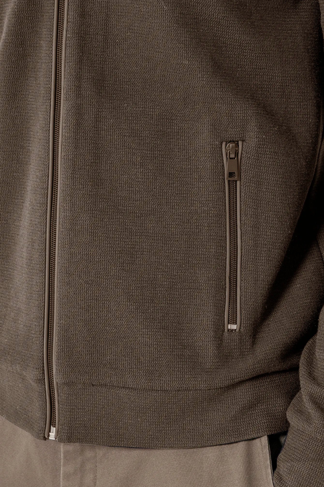 Gilet molleton kaki clair - Image 3