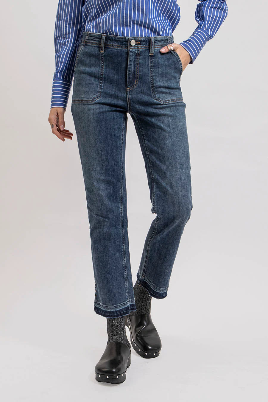 Jean bootcut bleu - Image 5