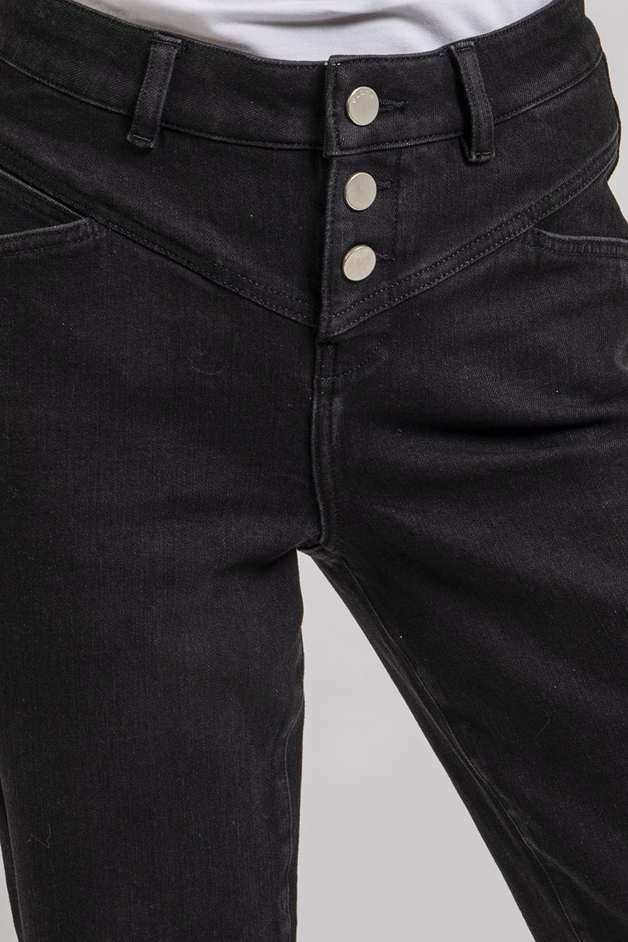 Jean bootcut cropped noir - Image 2