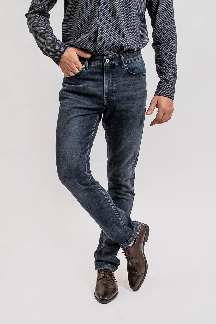 Jean droit bleu homme - Image 2