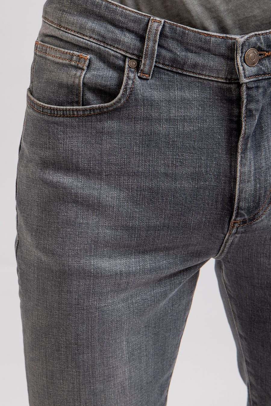Jean droit gris homme - Image 3