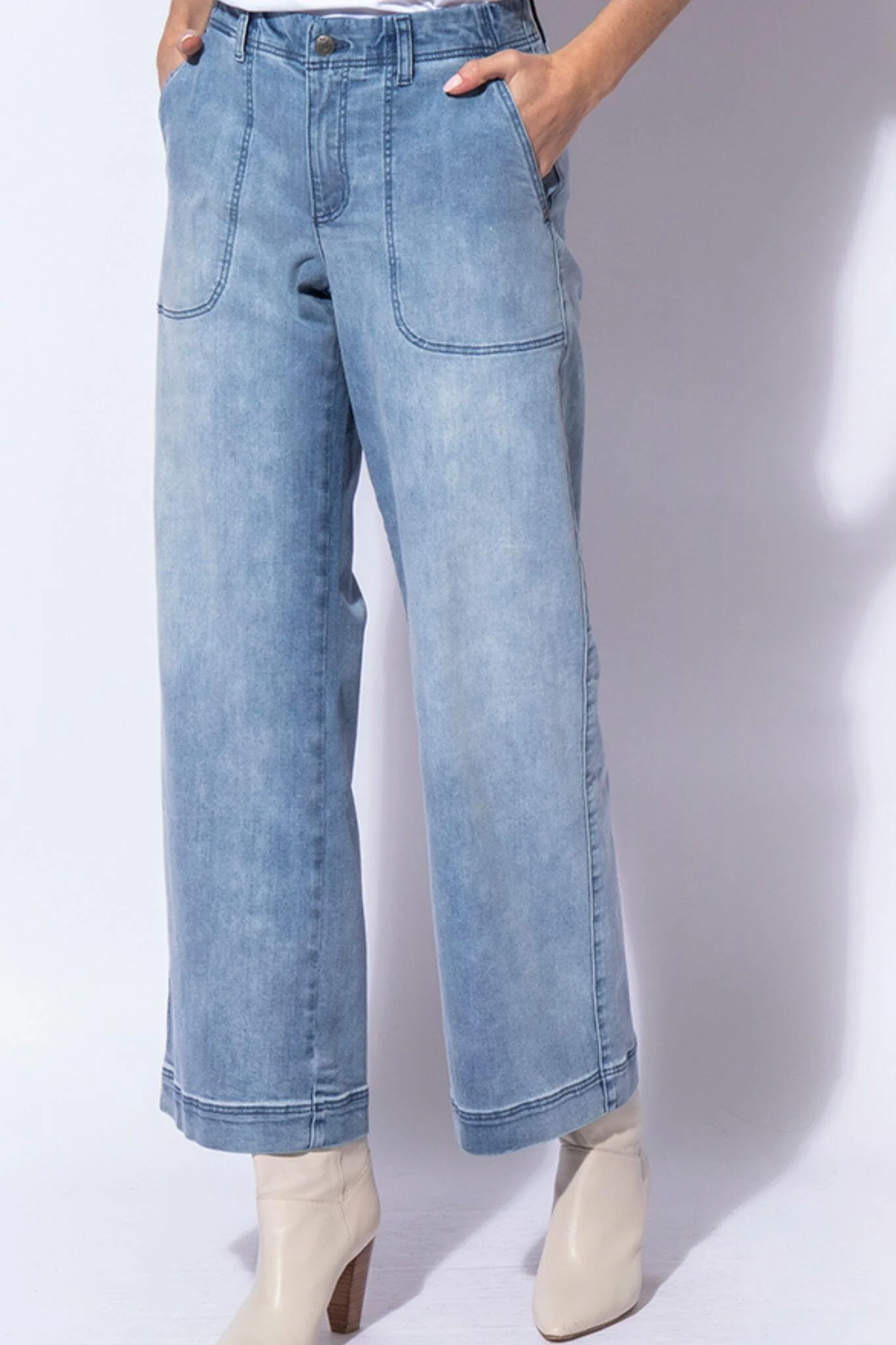 Jean large bleu clair - Image 4