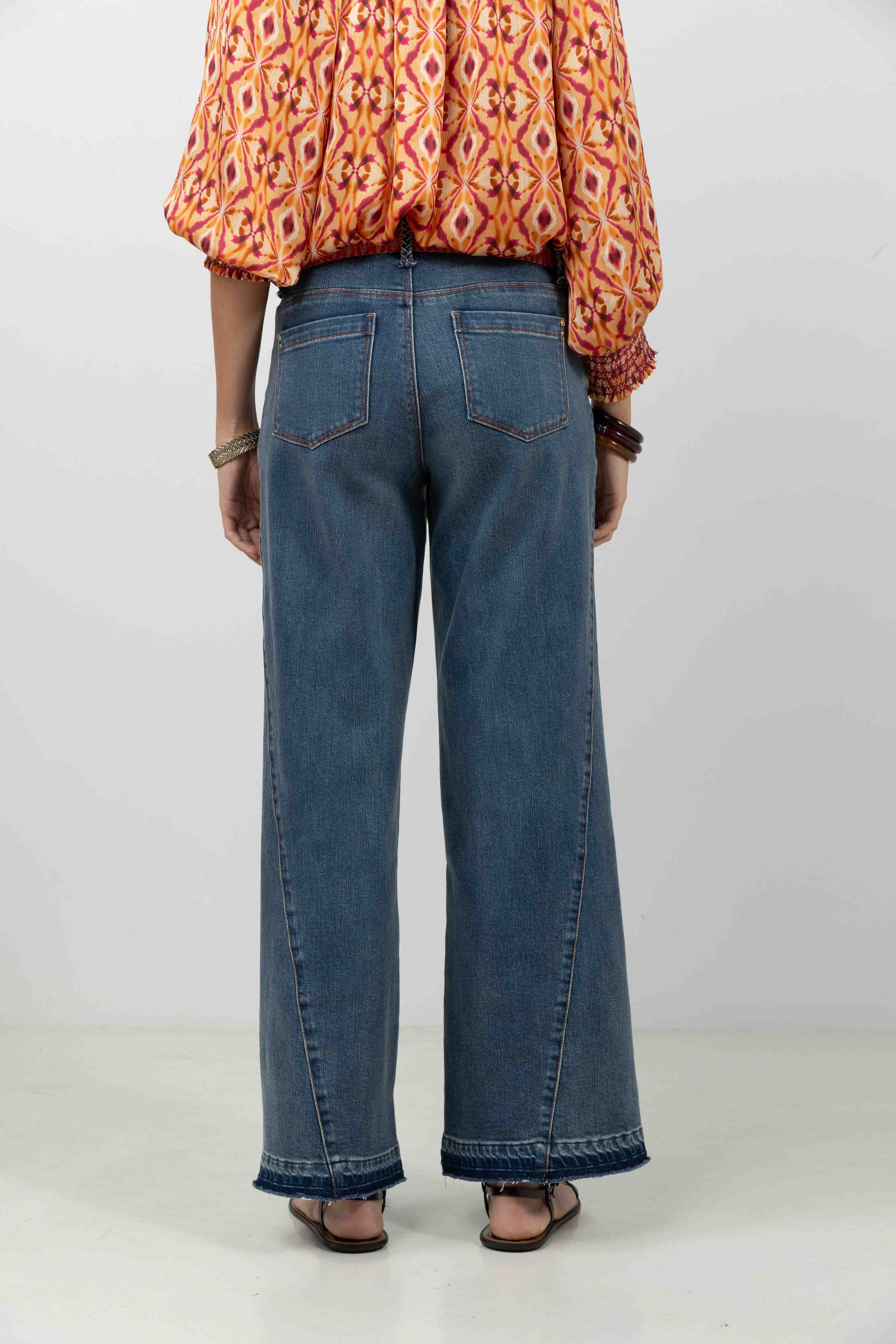 Jean large bleu esprit gypset - Image 4