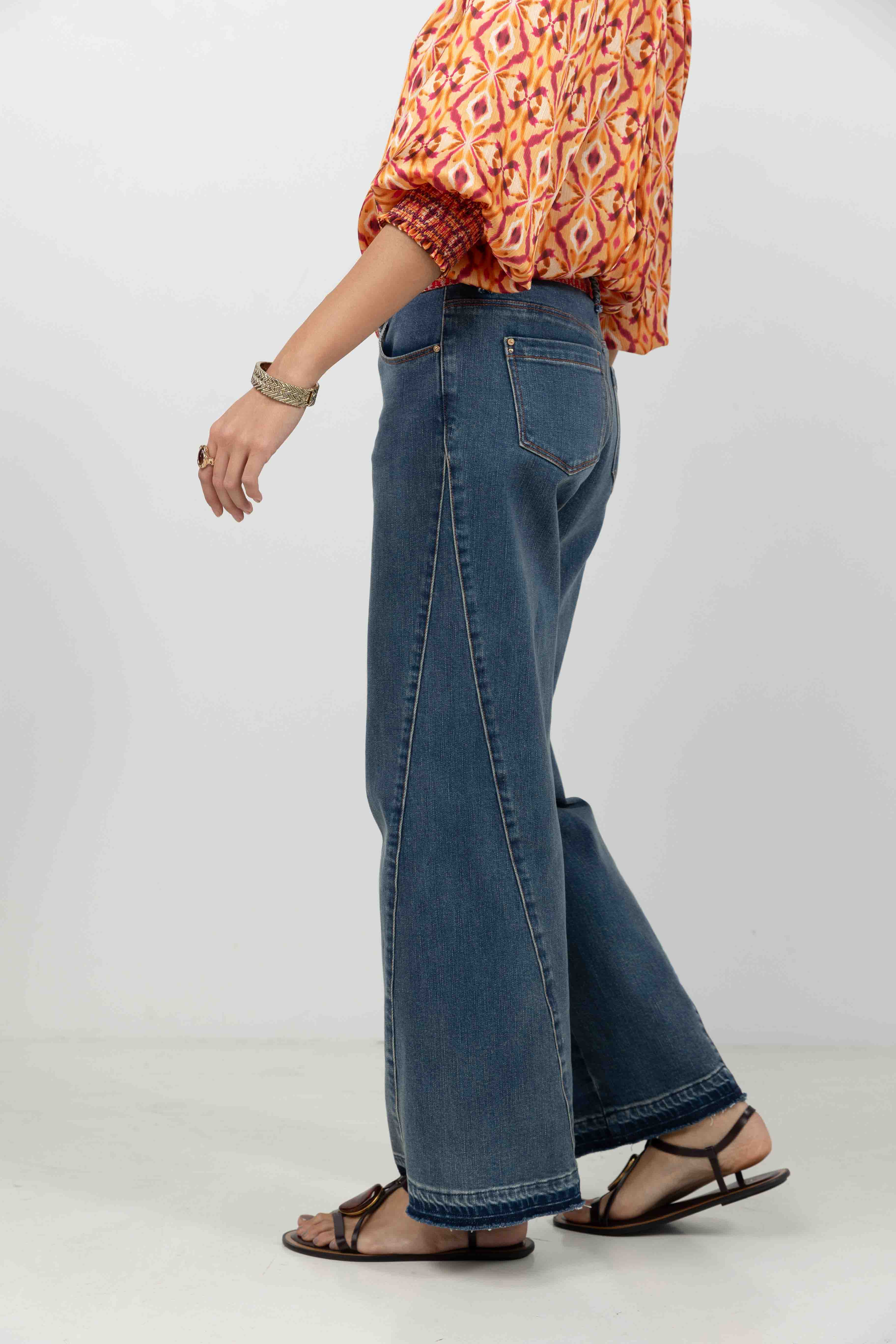 Jean large bleu esprit gypset - Image 5