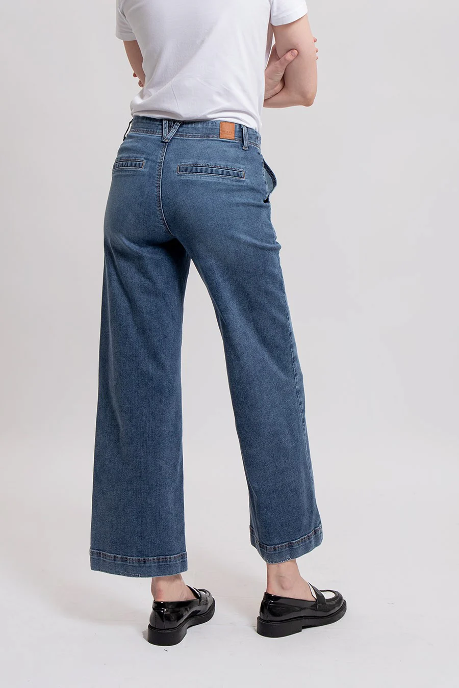 Jean large bleu foncé - Image 3