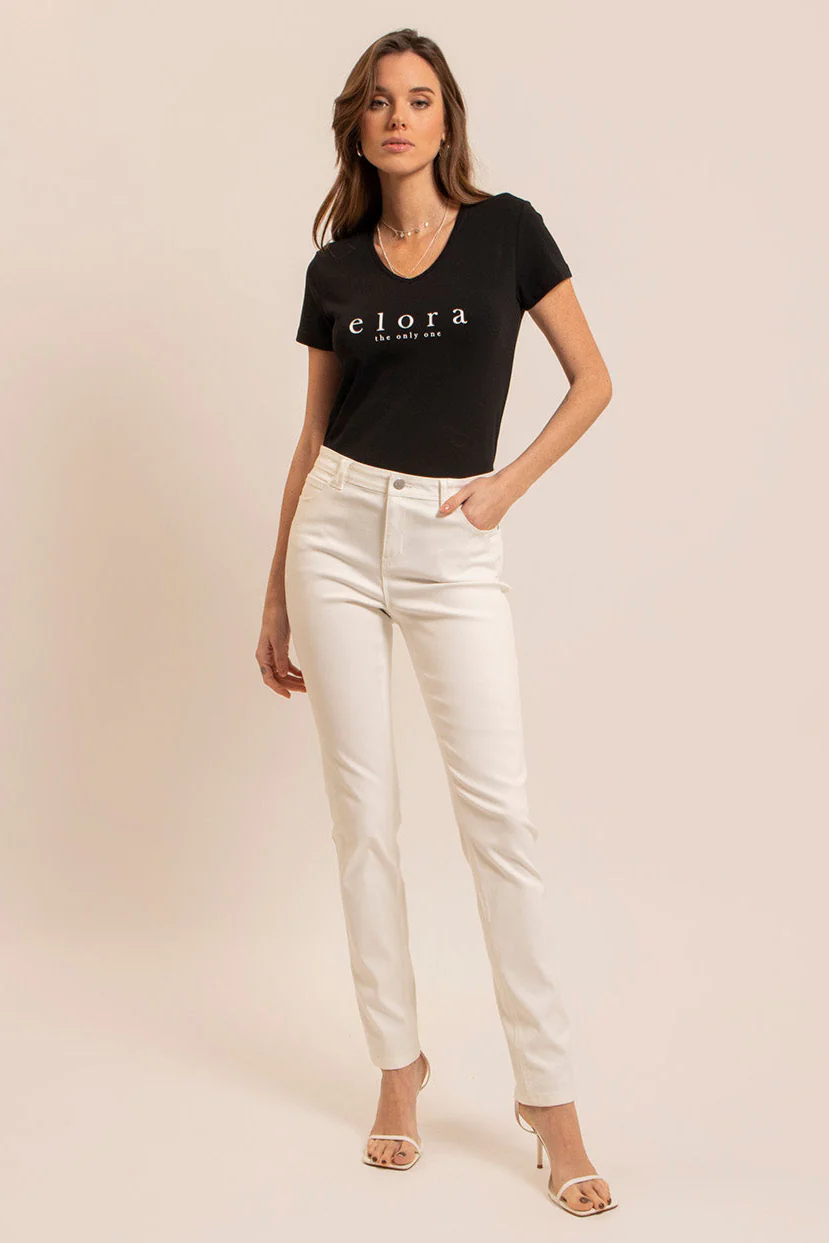 Jean slim push-up blanc