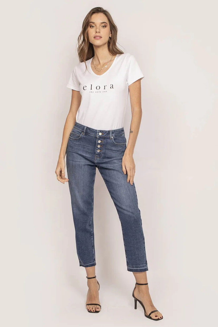 Jean slouchy bleu foncé