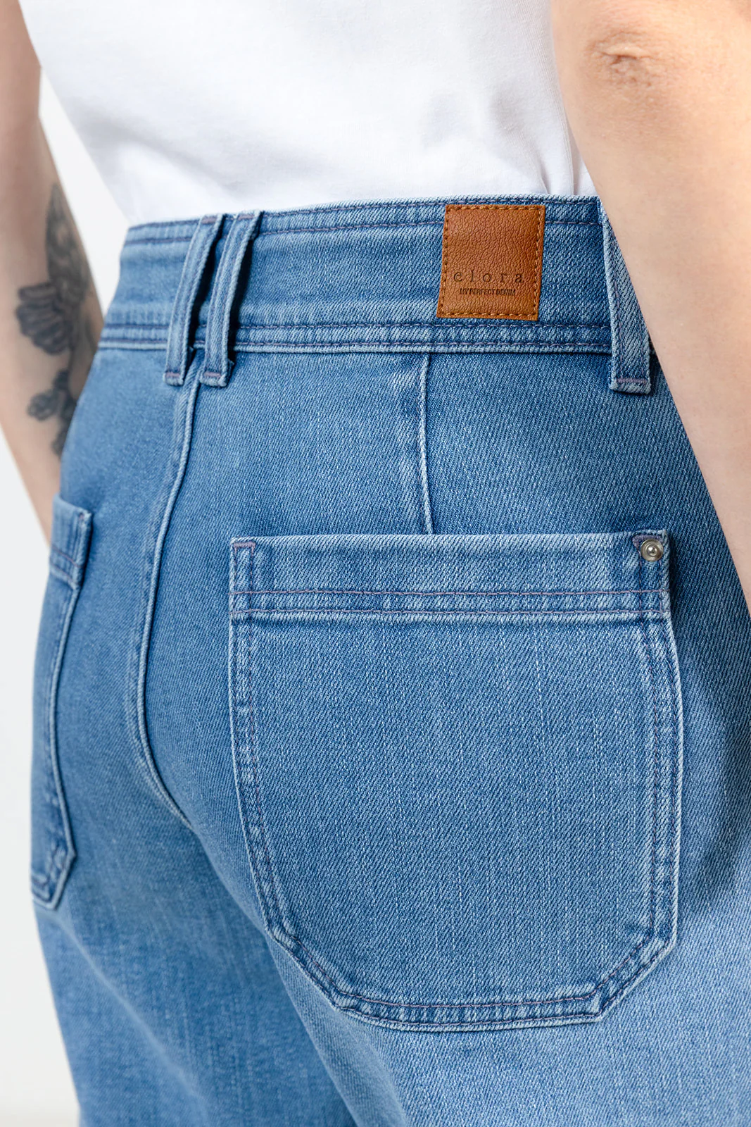 Jean wide leg bleu clair - Image 5
