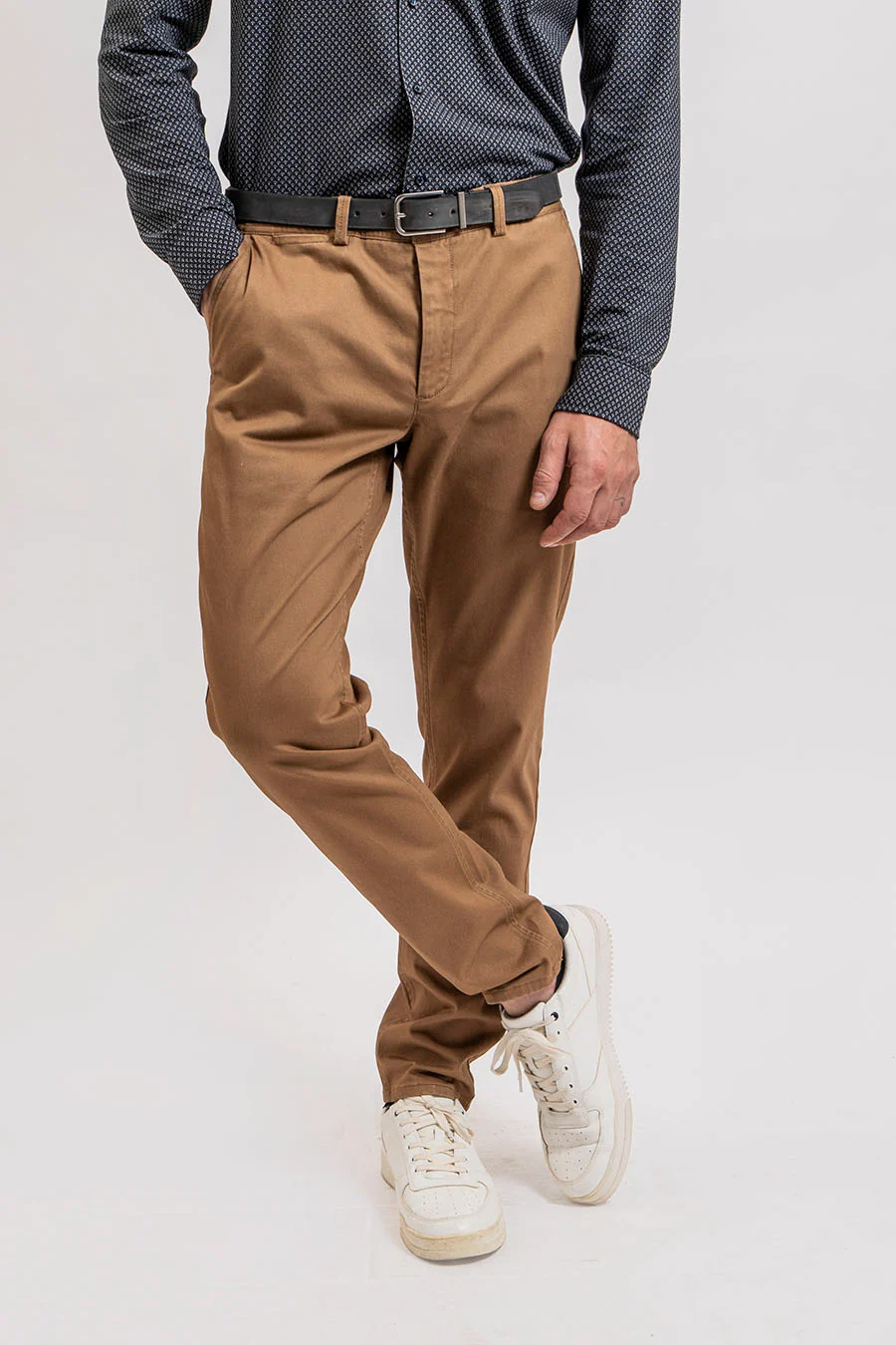 Pantalon chino caramel - Image 3