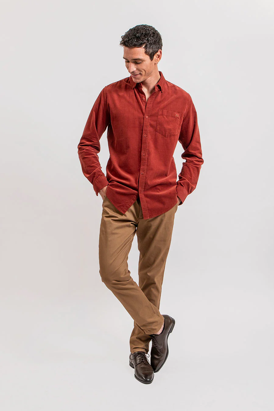 Pantalon chino caramel - Image 5