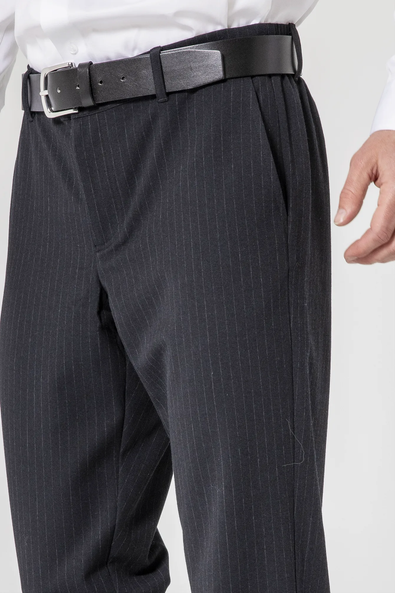Pantalon droit rayé navy - Image 2