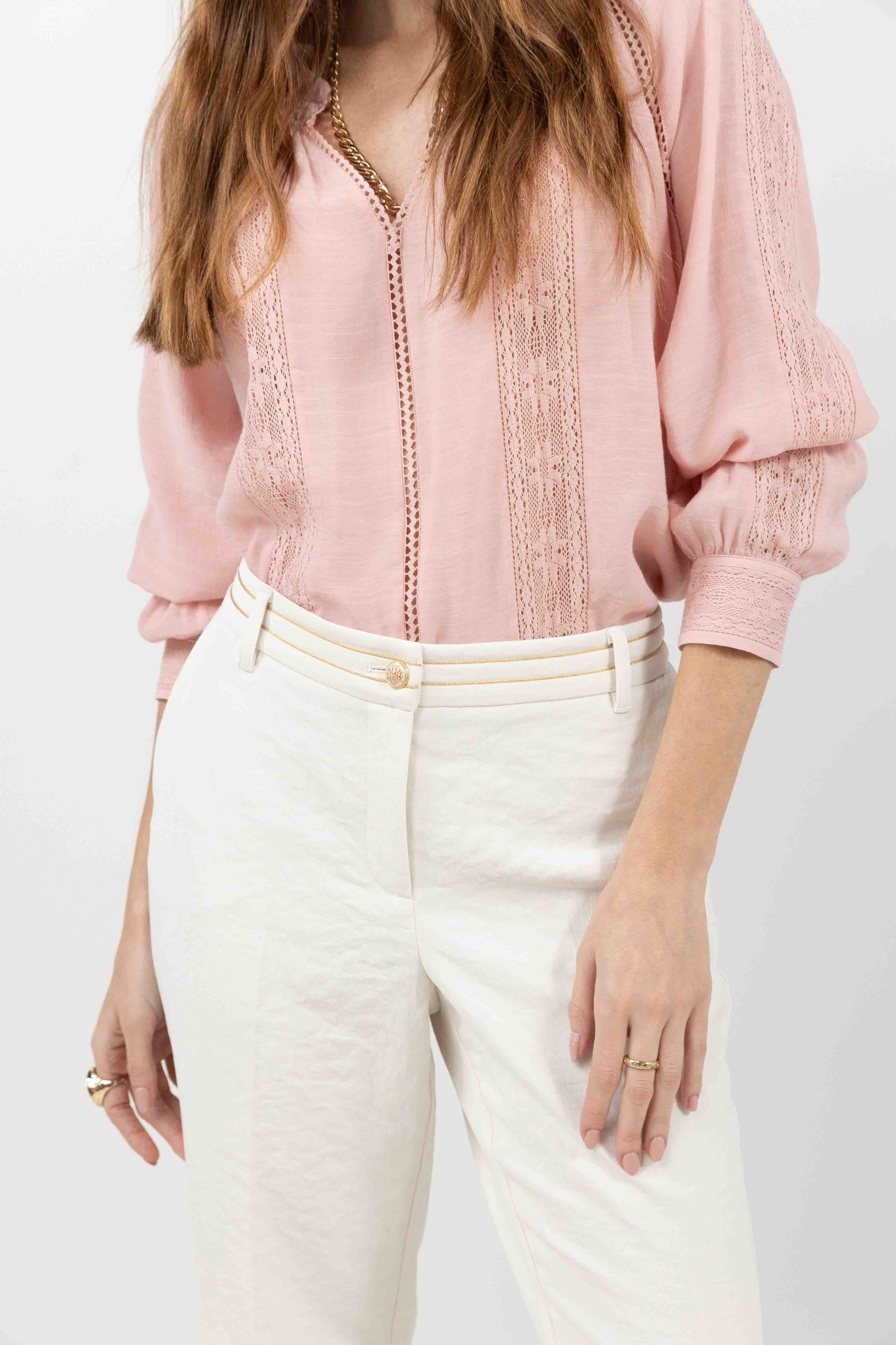 Pantalon écru fluide chic - Image 2