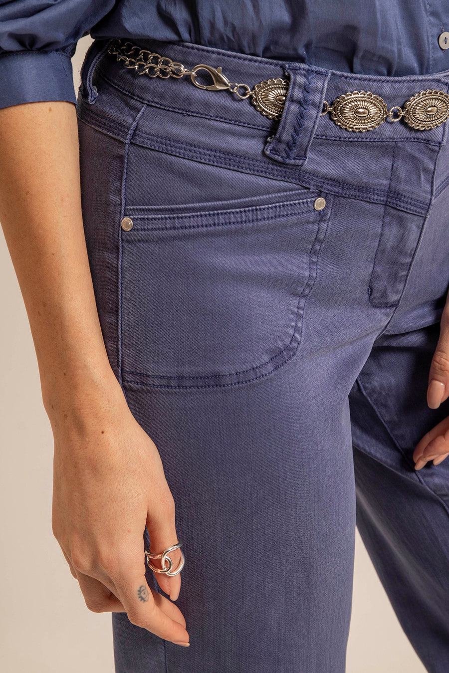 Pantalon évasé lavande - Image 2