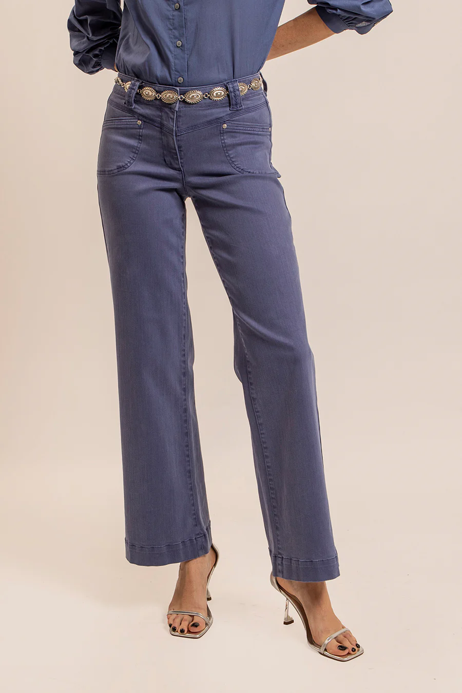 Pantalon évasé lavande - Image 3