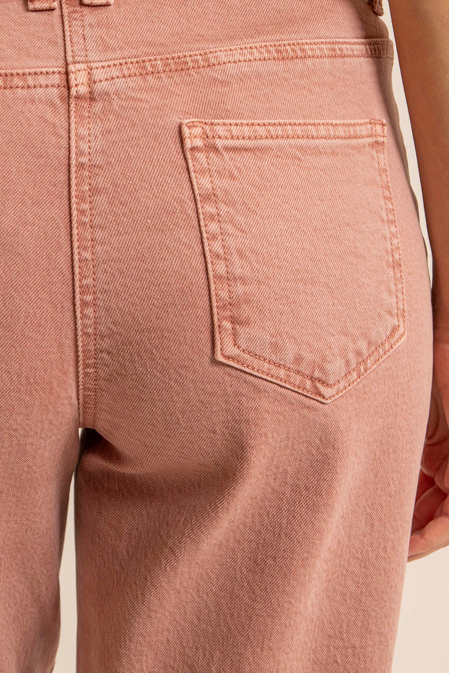Pantalon large coloris bruyère - Image 4