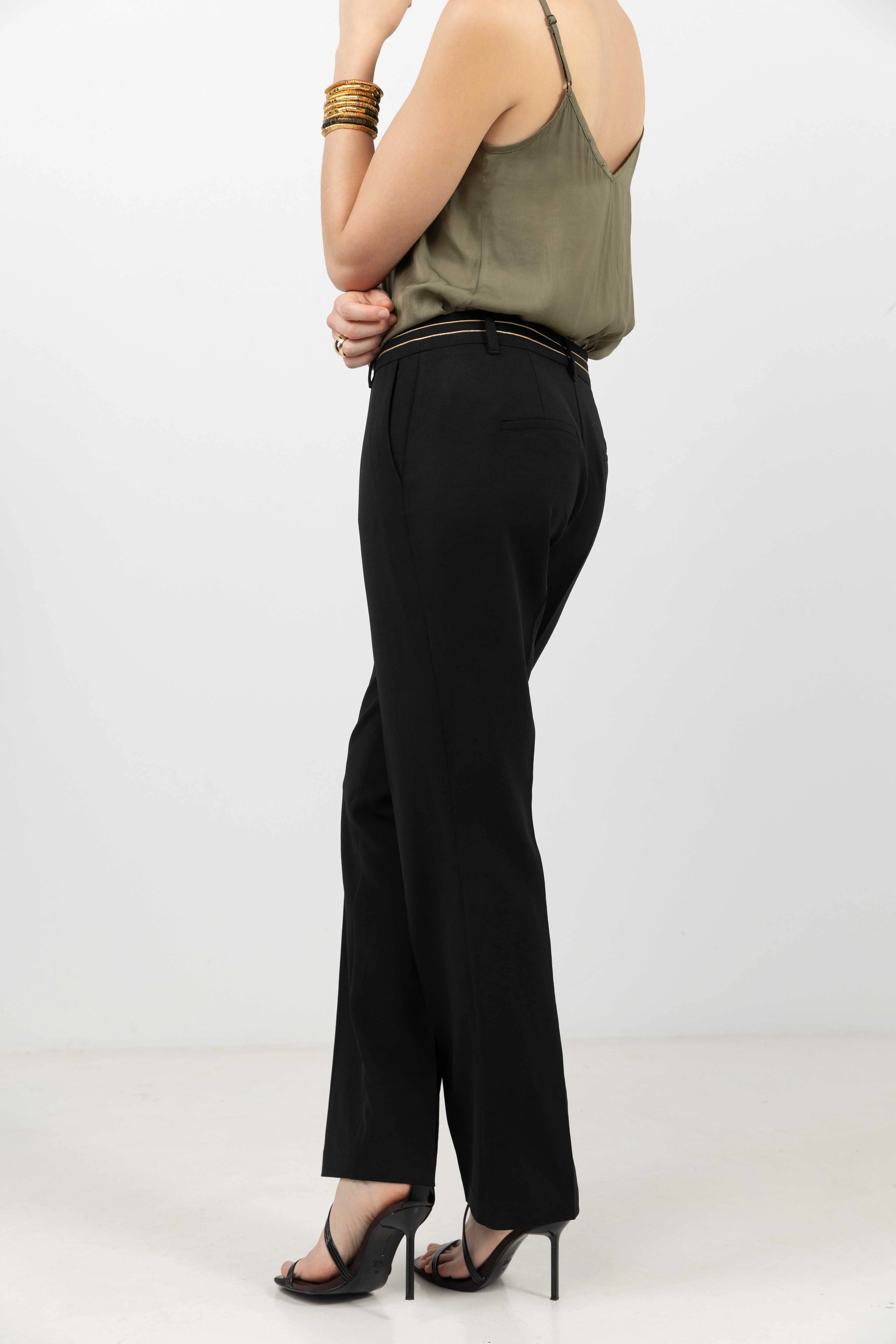 Pantalon noir fluide chic - Image 3