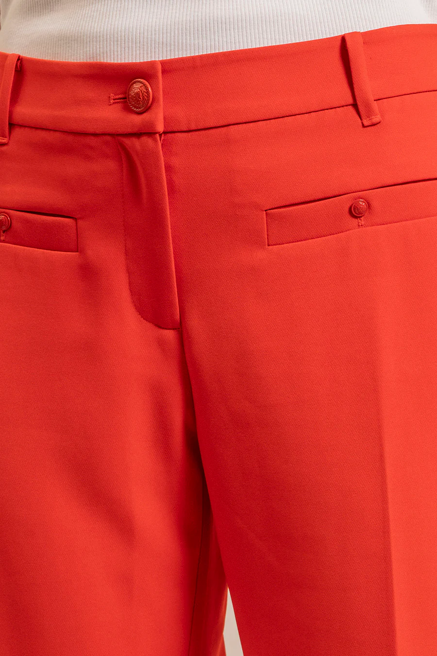 Pantalon tailleur infroissable orange - Image 3
