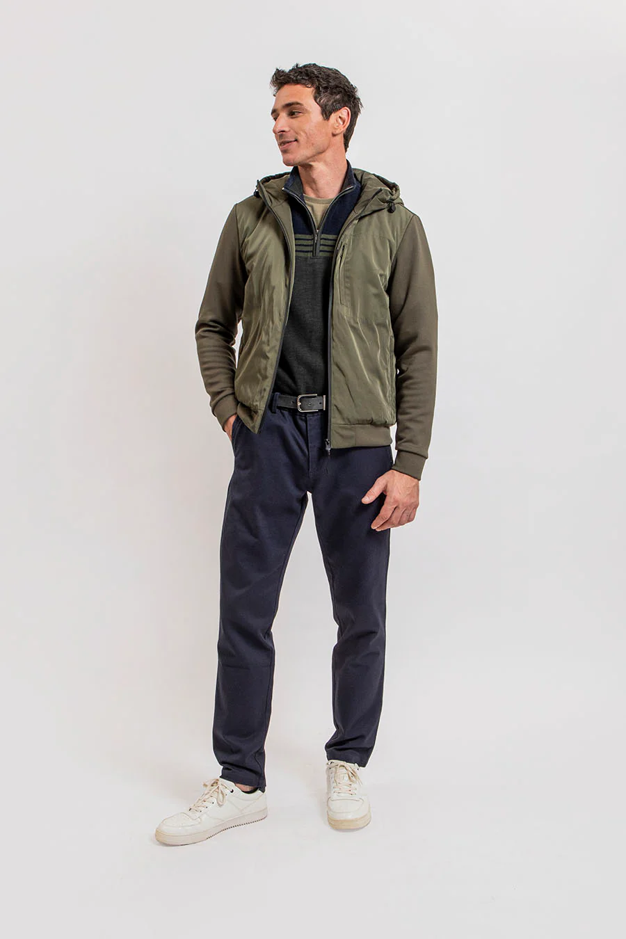 Pantalon tricotine navy - Image 3