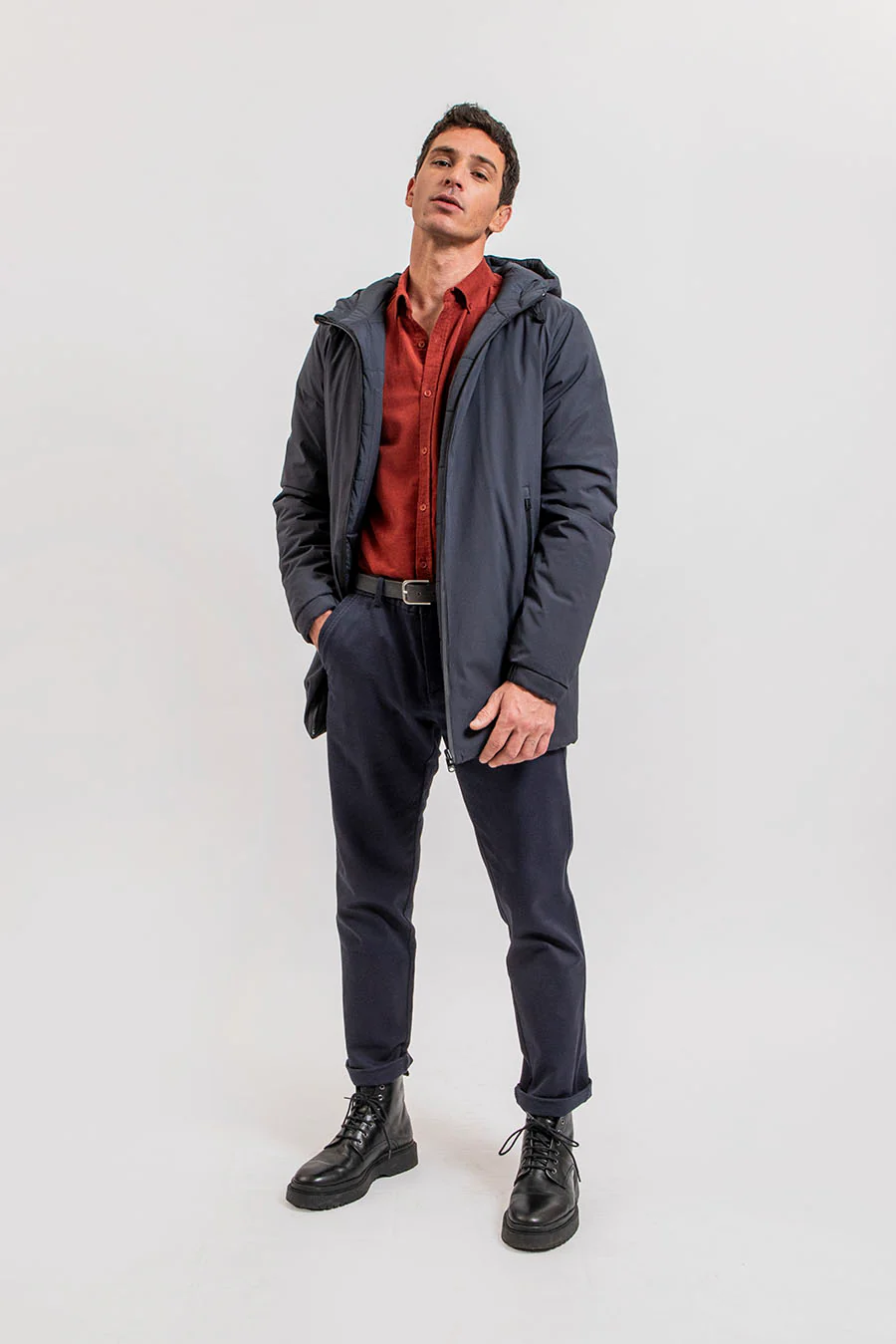 Pantalon tricotine navy - Image 4