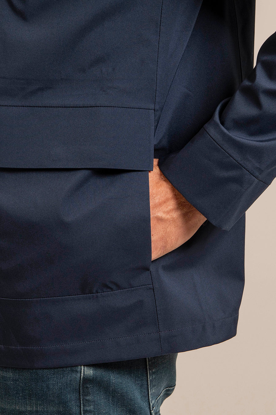 Parka coupe vent navy - Image 4