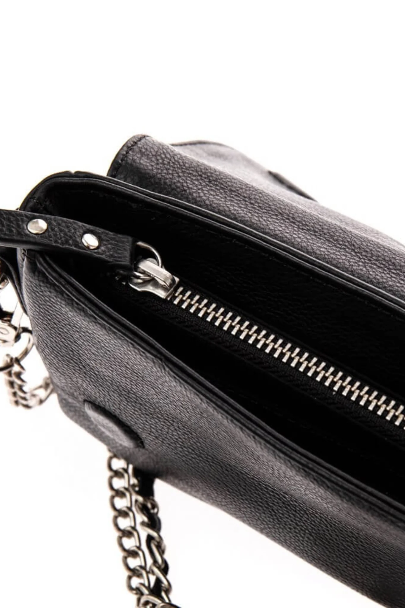 Pochette en cuir noir - Image 3