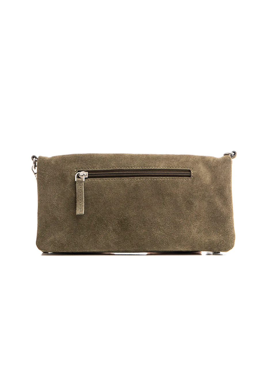 Pochette en daim sauge - Image 4