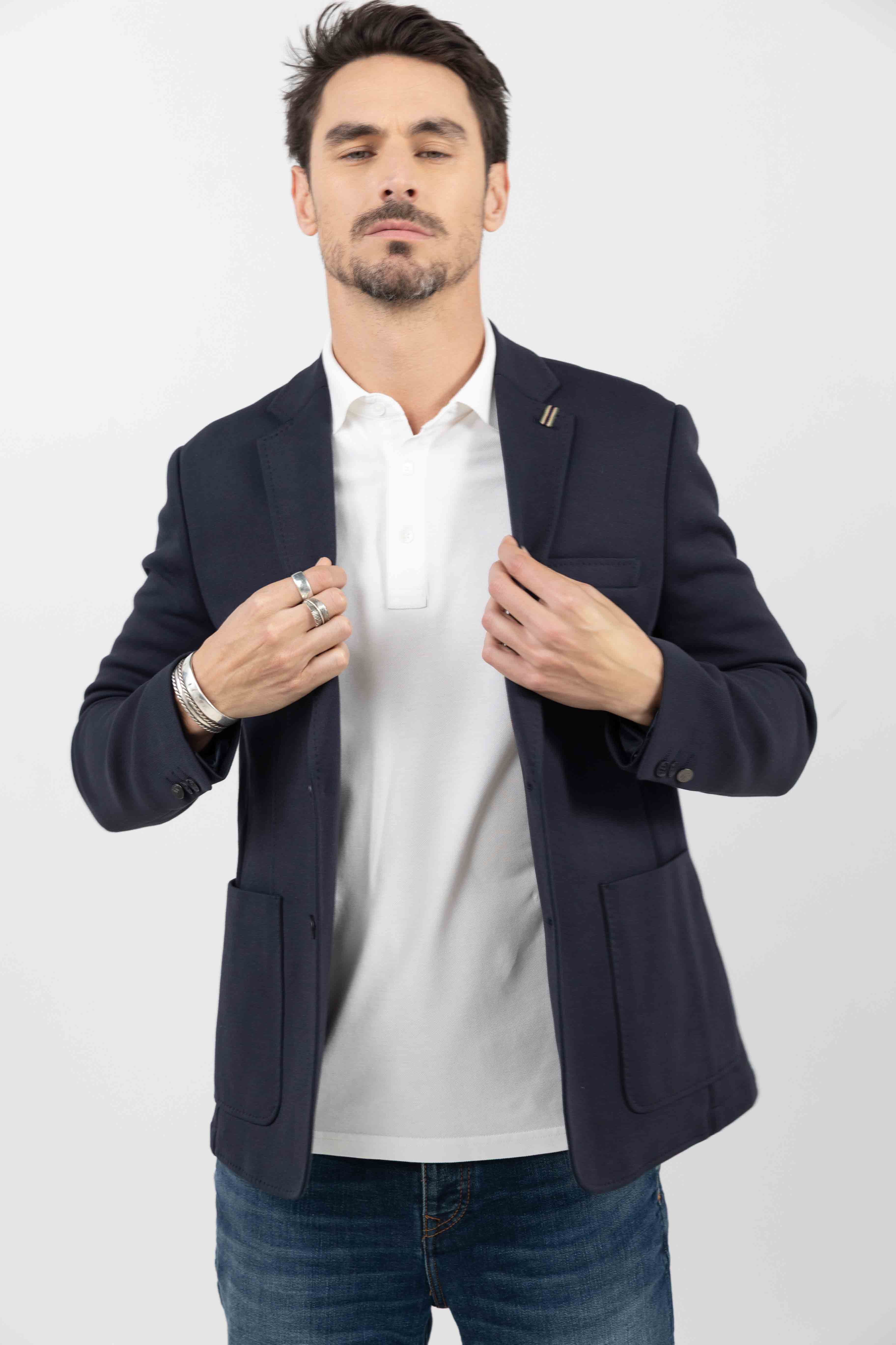 Polo blanc en coton chic décontracté - Image 3