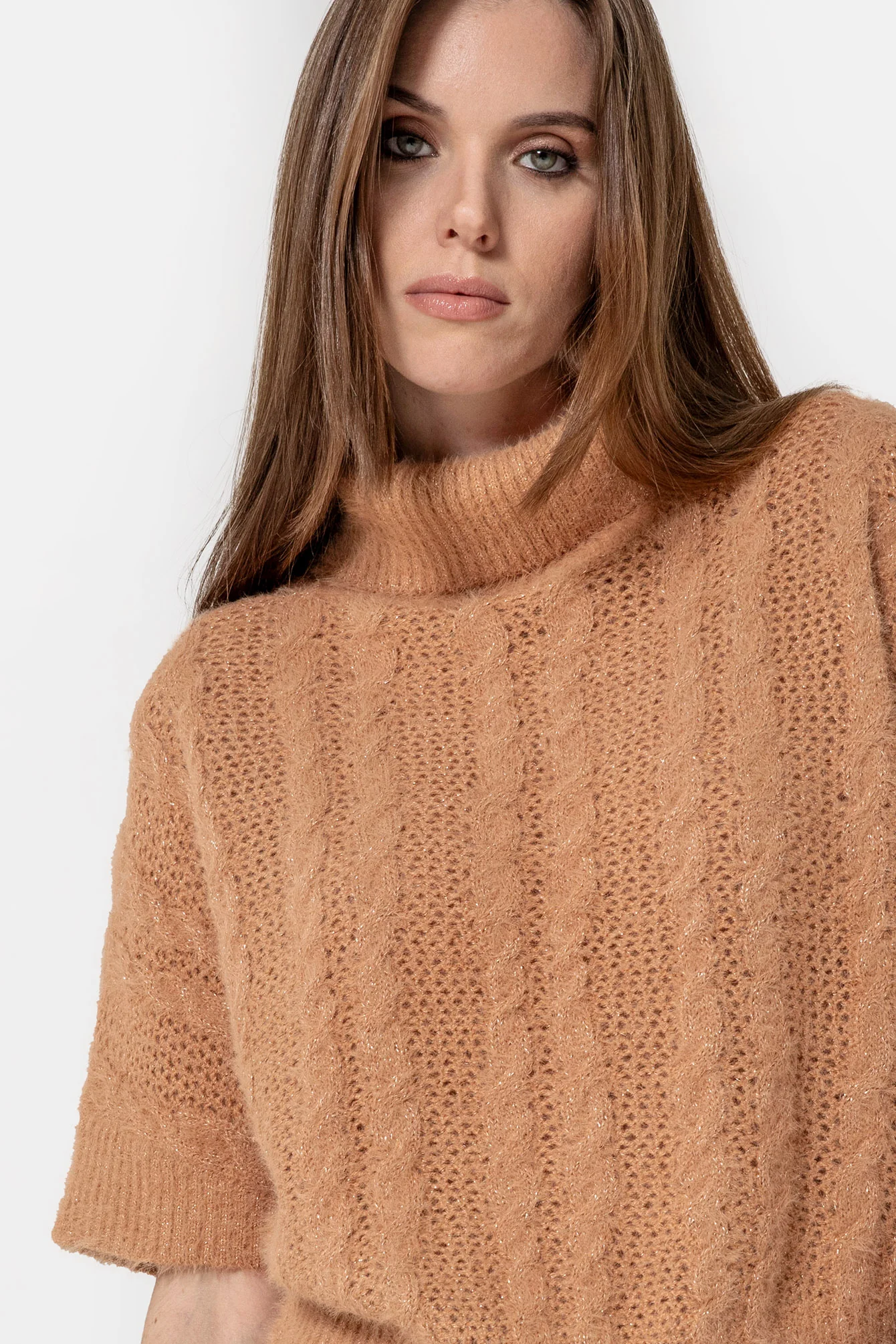 Pull avec manchettes amovibles saumon - Image 2