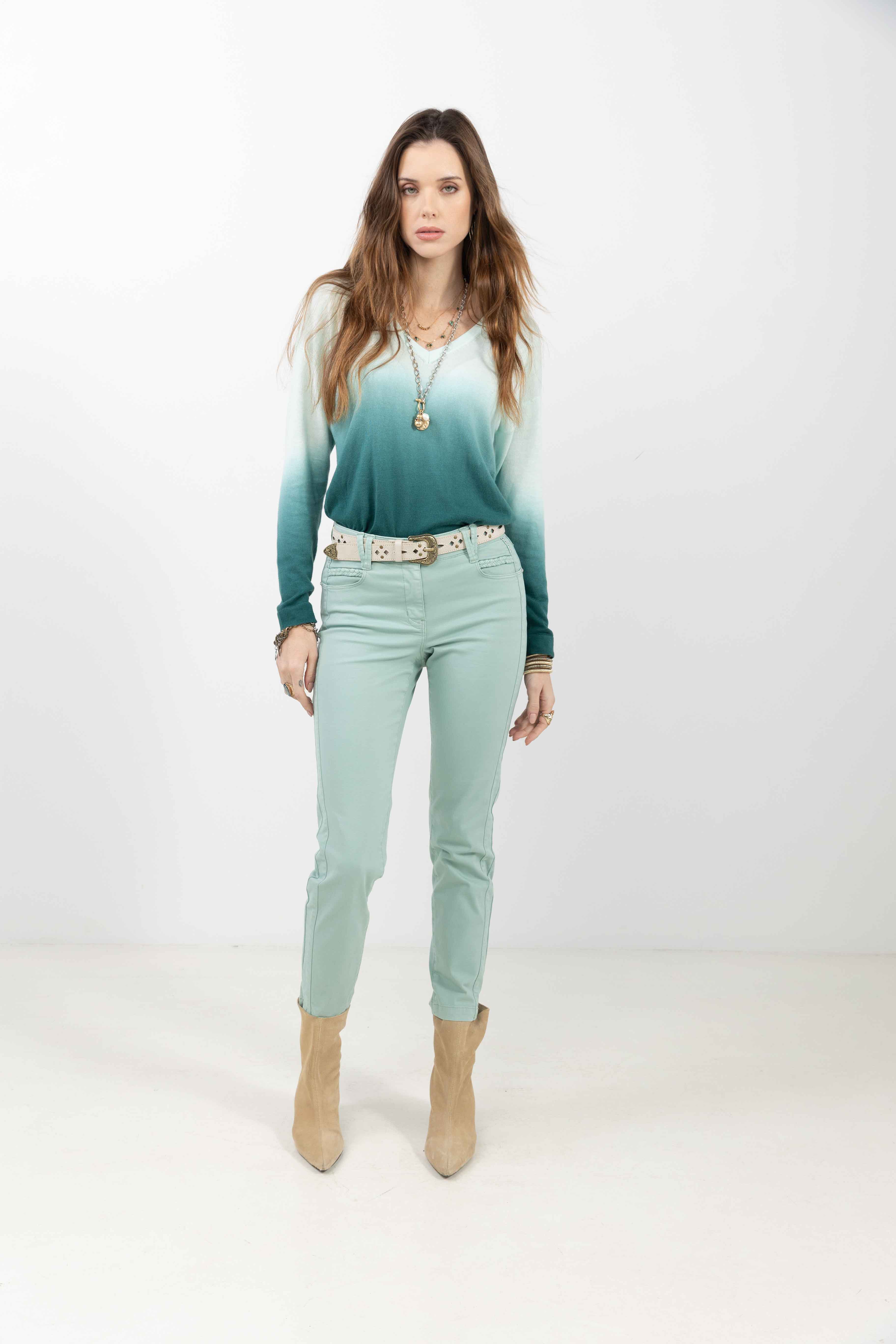 Pull bleu tie and dye lumineux - Image 3