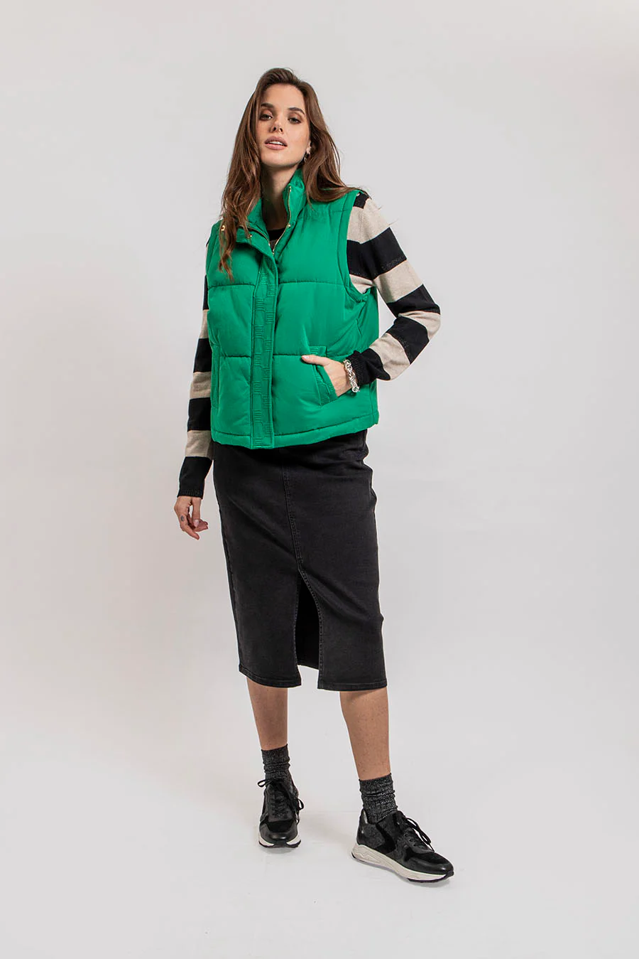 Pull marinière écru et noir - Image 4