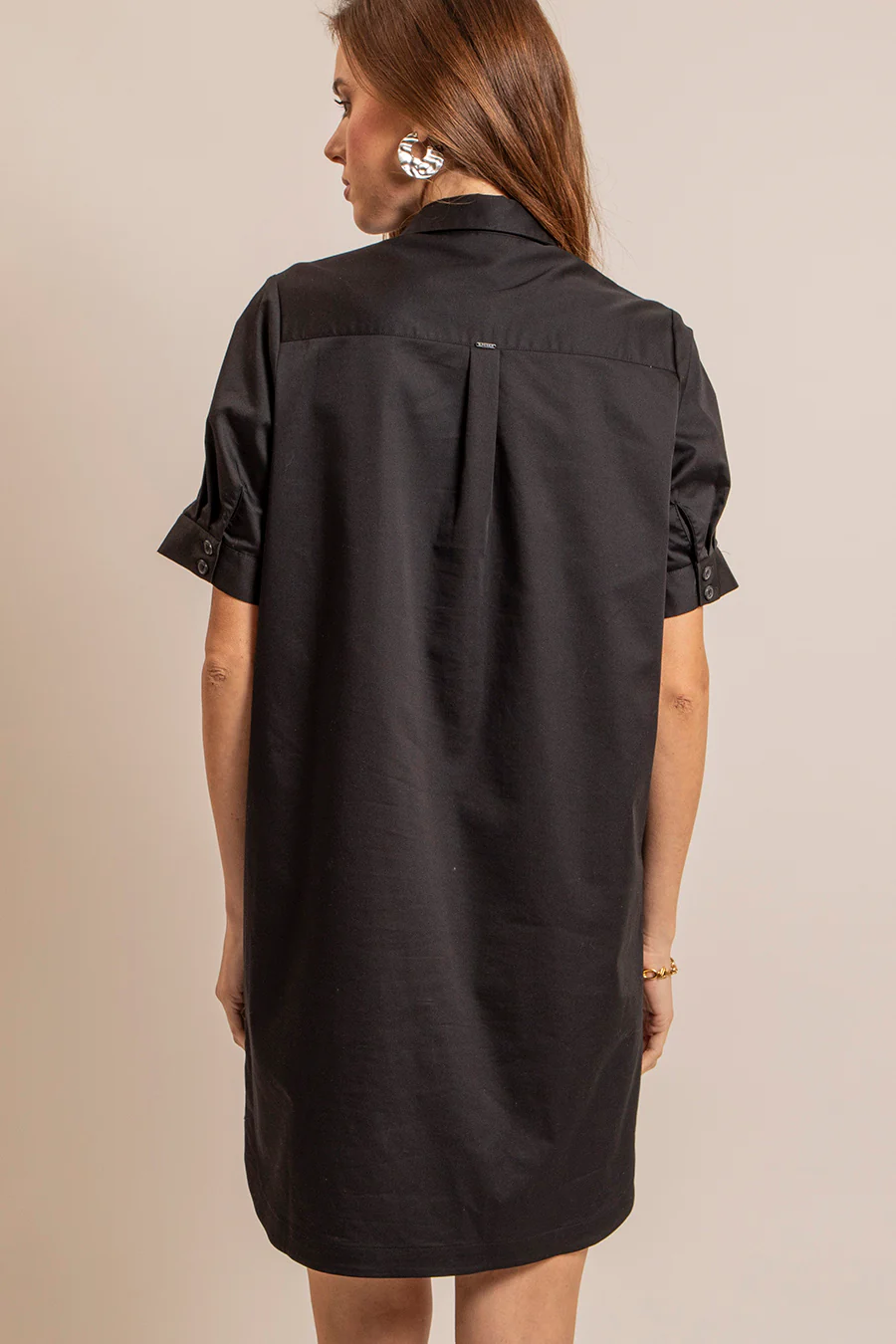 Robe chemise noire - Image 3