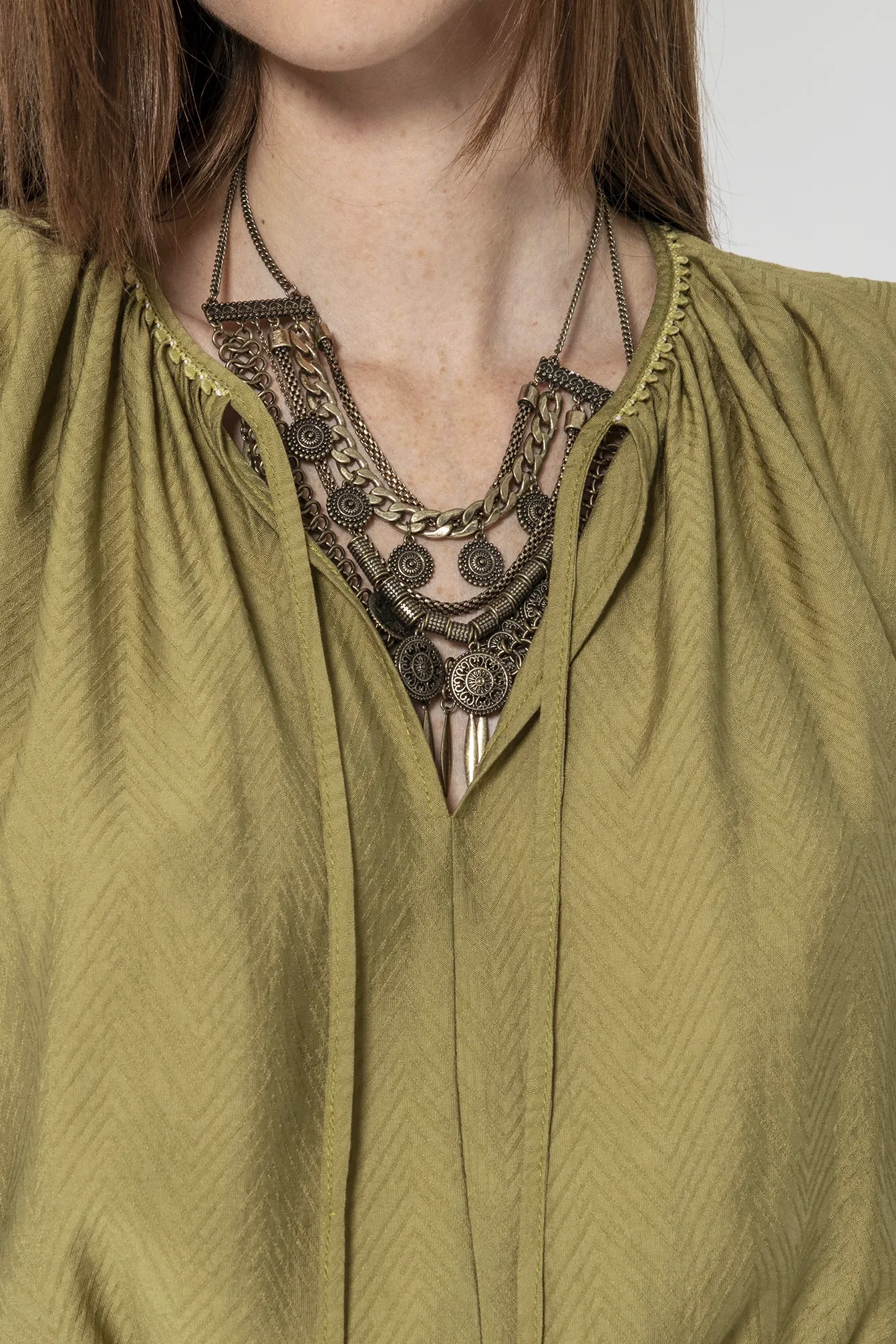 Robe courte cintrée pistache - Image 3