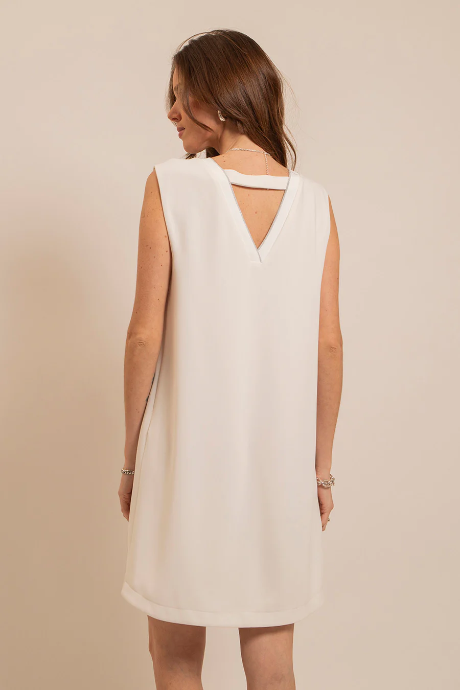 Robe droite blanche - Image 3