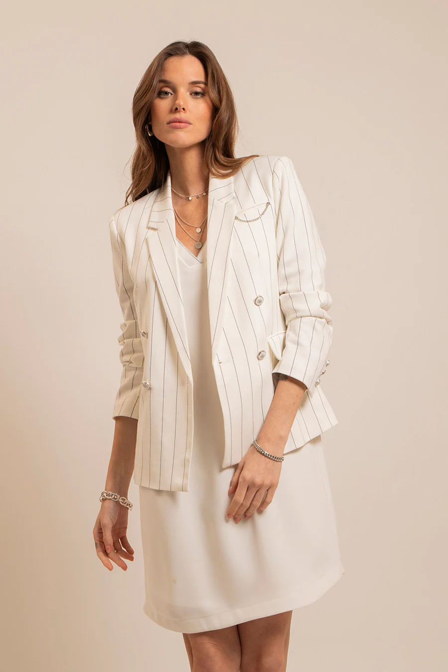 Robe droite blanche - Image 4